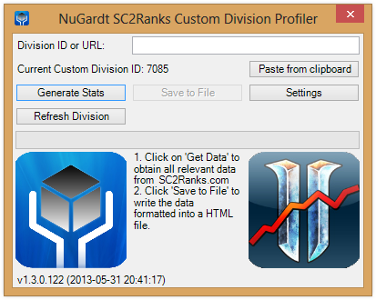 NuGardt SC2Ranks Custom Division Profiler